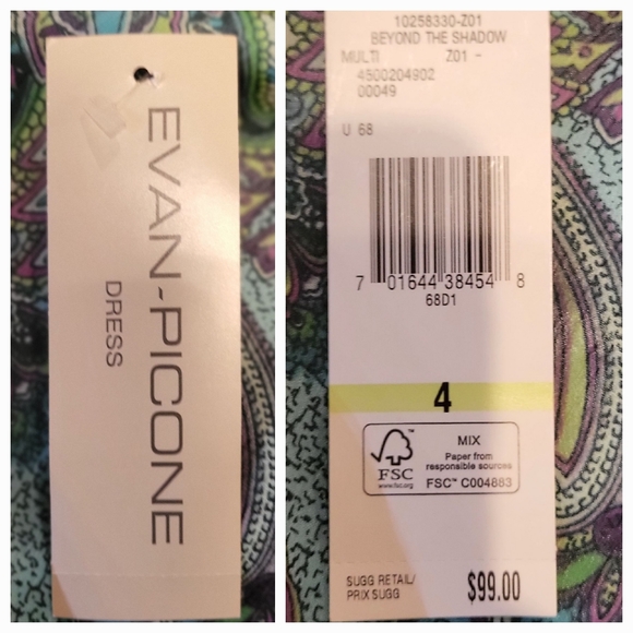 NWT Evan-Picone Dress - Picture 3 of 5